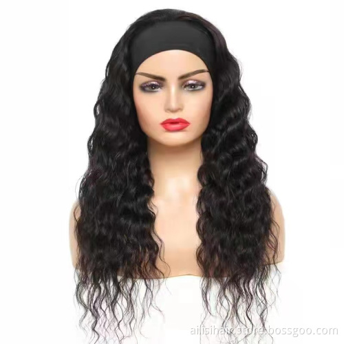 Wholesale Human Hair Headband Wigs For Black Women Raw Virgin Human Hair Headband Wigs